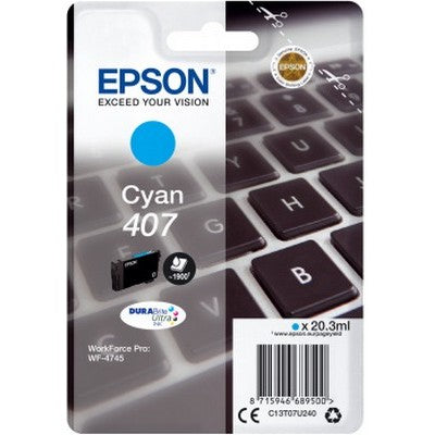 Cartuccia Epson C13T07U240 407 Tastiera originale CIANO