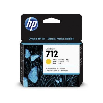 Cartuccia Hp 3ED69A 712 originale GIALLO