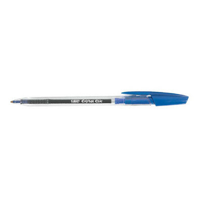 Penna Bic Cristal Clic a scatto a sfera blu 1 mm â 1 pz.