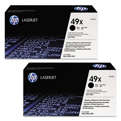 Toner Hp Q5949XD Multipack 49X (Conf. da 2 pz.) originale NERO