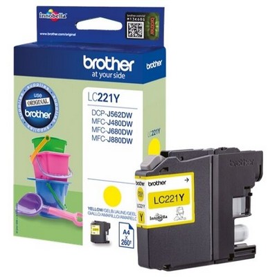 Cartuccia Brother LC221Y originale GIALLO