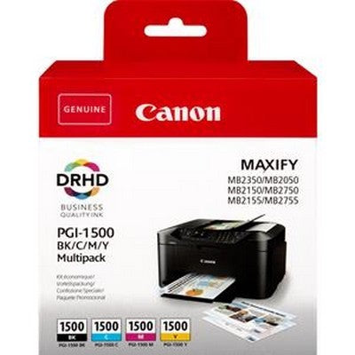 Cartuccia Canon 9218B005 Multipack PGI-1500 (Conf. da 4 pz.) originale NERO + COLORE