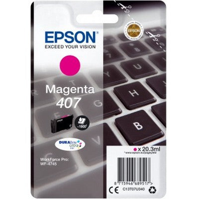 Cartuccia Epson C13T07U340 407 Tastiera originale MAGENTA