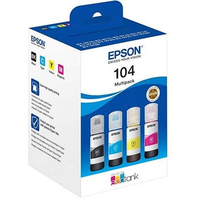 Cartuccia Epson C13T664640 Multipack 664 (Conf. da 4 pz.) originale NERO + COLORE