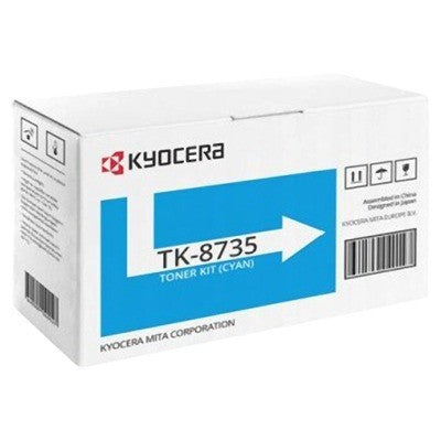 Toner Kyocera-Mita 1T02XNCNL0 TK-8735C originale CIANO